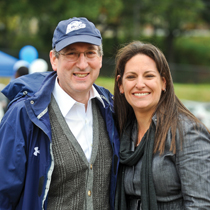 President Lawrence and Jessica Bergman '91